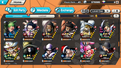 One Piece Bounty Rush Account With 6 Max Boosted Roger And So On Playerup Worlds Leading Digital Accounts Marketplace